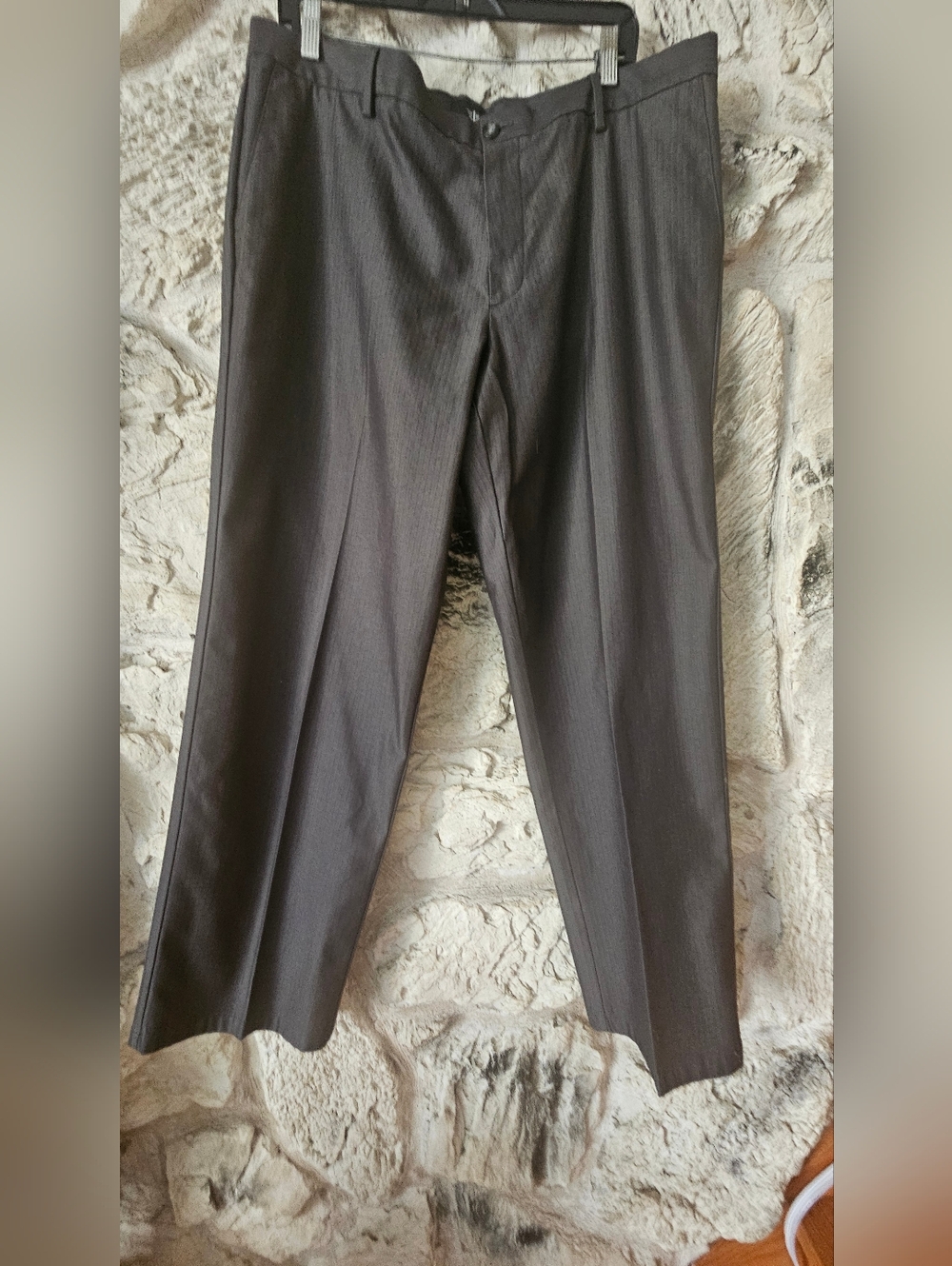 Dockers Men's 38×30 Straight Dress Pants in Charcoal